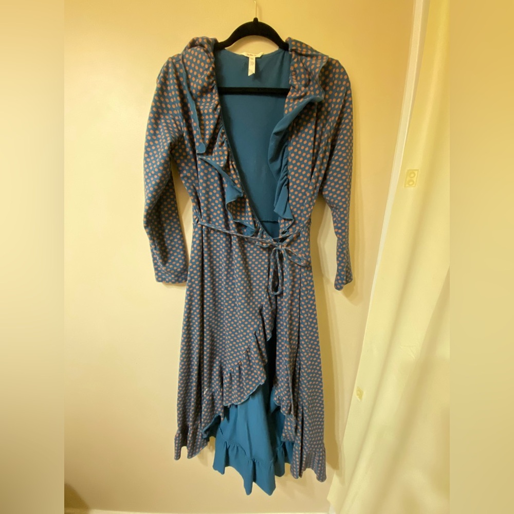 Matilda Jane Navy and Rust Long Sleeve Dress
